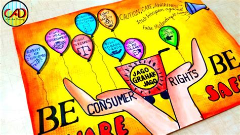 world consumer rights day drawing/consumer awareness drawing/safety poster drawing competition ...