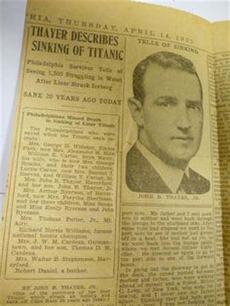 10 Jack Thayer - Titanic Survivor ideas | titanic survivors, titanic ...