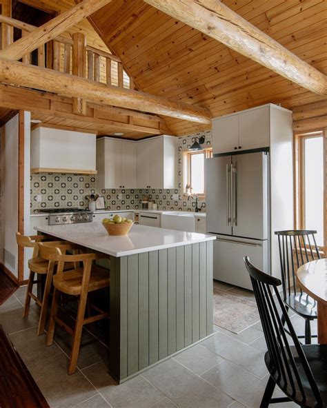 10+ Modern Log Cabin Kitchen Ideas to Inspire You - Decor Dojo