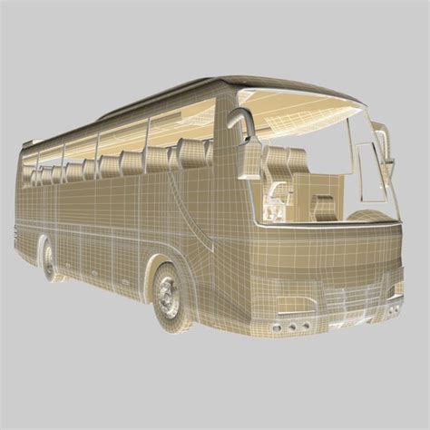 hino bus coach 3d model