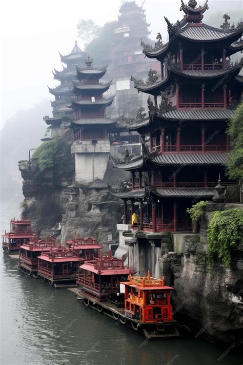 Premium AI Image | guizhou province anshun city dragon temple scenic ...