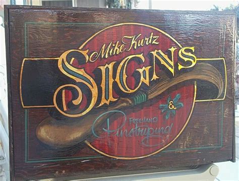 Pin by Trent Chattin on pinstriping | Sign painting lettering, Hand painted signs vintage, Hand ...