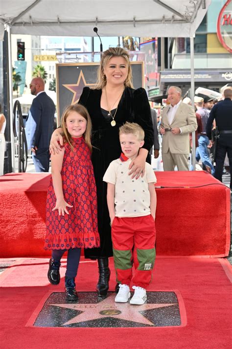 Kelly Clarkson, Her Kids at Hollywood Walk of Fame Ceremony | POPSUGAR Celebrity