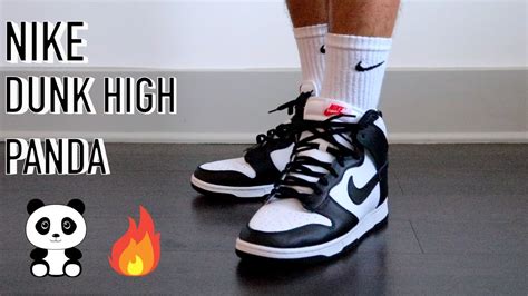 NIKE DUNK HIGH PANDA ON FEET! - YouTube