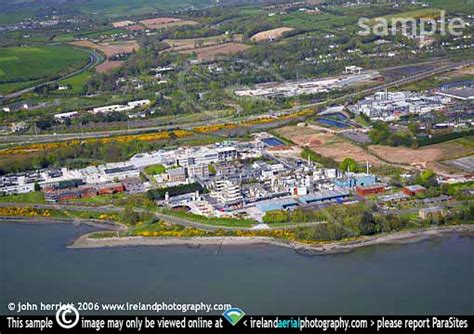 Aerial photograph of Little Island, Cork and showing road network.