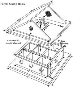 free purple martin bird house plans Purple Martin House Plans, Martin ...