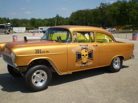 1955 Chevy - Racing time ! | 55 chevy, Drag racing, Old race cars