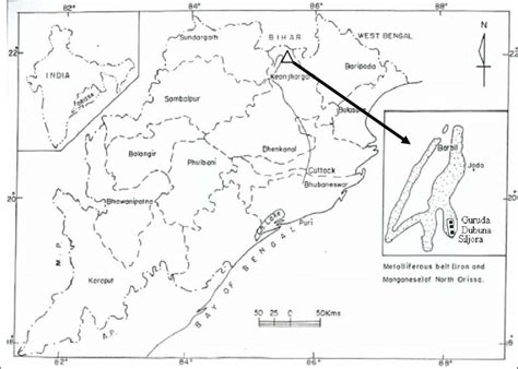 Location Map of study area (Siljora Mine, Keonjhar District, Orissa) | Download Scientific Diagram