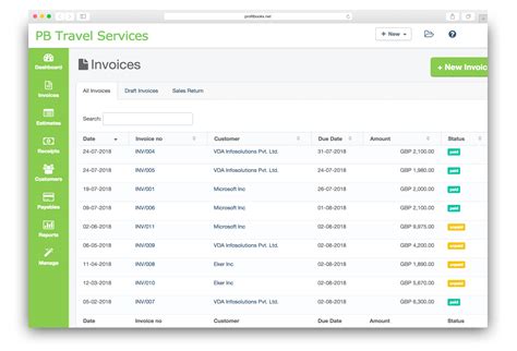 Easy-invoicing-software - ProfitBooks.net