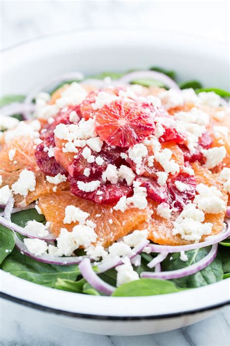 Citrus Spinach Salad with Feta Cheese | Get Inspired Everyday! | Recipe | Feta cheese salad ...