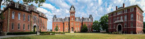 West Virginia University Campus Panoramic Photograph by Aaron Geraud - Pixels