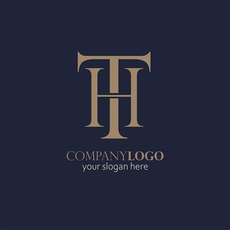 Premium Vector | Th monogram elegant logo