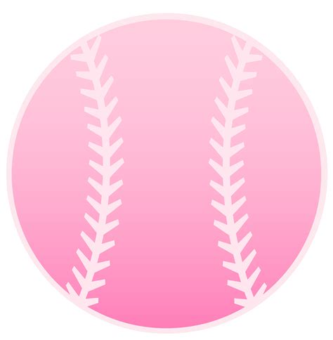 Pink Baseball Design - Free Clip Art