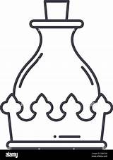 Royal elixir icon Linear Isolated illustration Thin Line Vector Web  sketch template