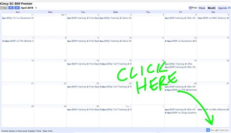 Syncing a shared Google calendar to your Apple device - Cincy SC ...