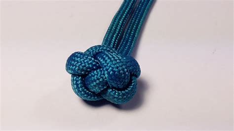 How To Tie A Decorative Paracord Chinese Button Knot - Tutorial - YouTube