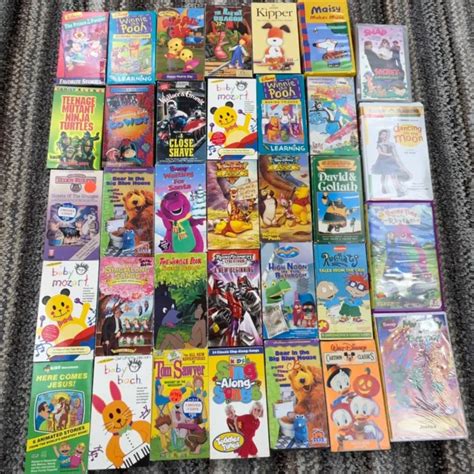 CARTOON VHS VIDEO Tape Lot BundleAnimated Kids TV Shows Vintage Retro Barney $67.76 - PicClick CA