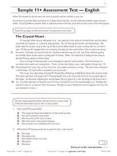 Sample 11+ Assessment Test — English - SATs Papers / sample-11-assessment-test-english-sats ...