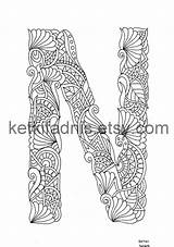 Free Printable Flower 41  Alphabet Coloring Pages Letter N For Kids sketch template