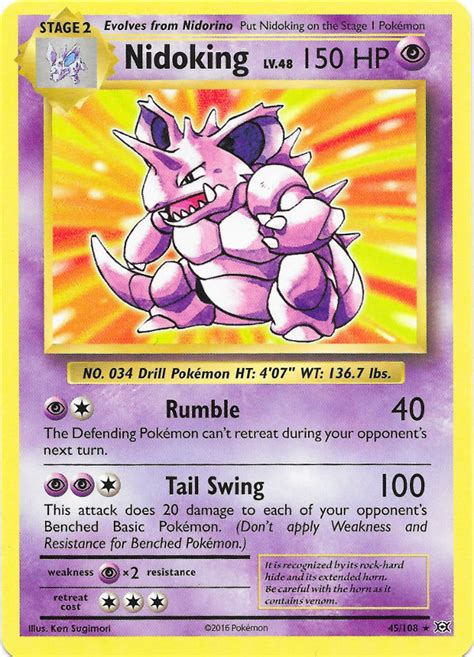 Nidoking (Evolutions 45) - Bulbapedia, the community-driven Pokémon encyclopedia