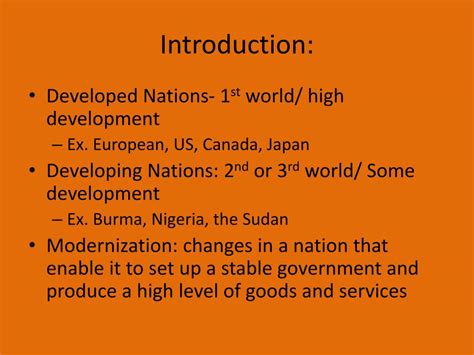 PPT - Developed and Developing Nations PowerPoint Presentation, free download - ID:4803489