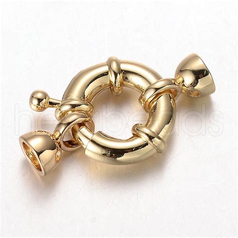 Wholesale 1 Set Brass Spring Ring Clasps for Handcrafted Bracelets Necklaces