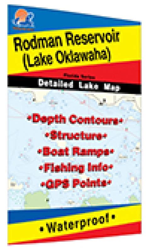 Rodman Reservoir Fishing Map by Fishing Hot Spots | Maps.com.com