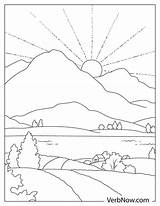 Free SUNSET Coloring Pages For Download Printable PDF sketch template
