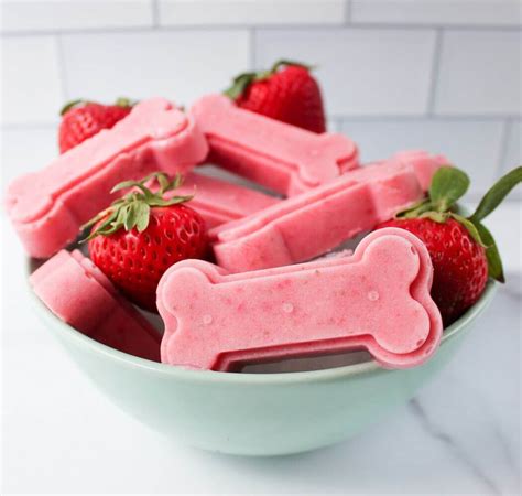 Strawberry Puppy Treats | Homemade Frozen Dog Treats