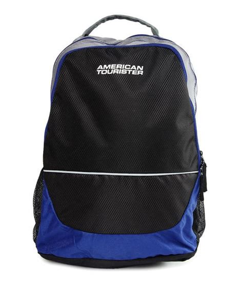 American Tourister Black & Blue Backpacks R50029008: Buy Online at Low ...