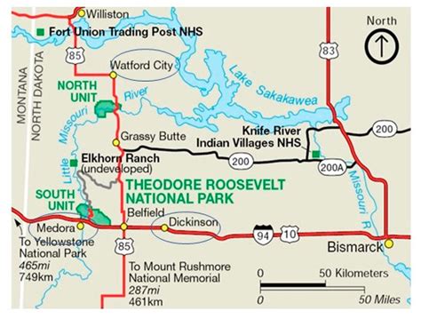 Theodore Roosevelt National Park Map - Black Sea Map