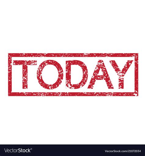 Stamp text today Royalty Free Vector Image - VectorStock