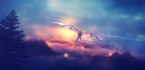 Dragon Flying Over, HD Artist, 4k Wallpapers, Images, Backgrounds, Photos and Pictures