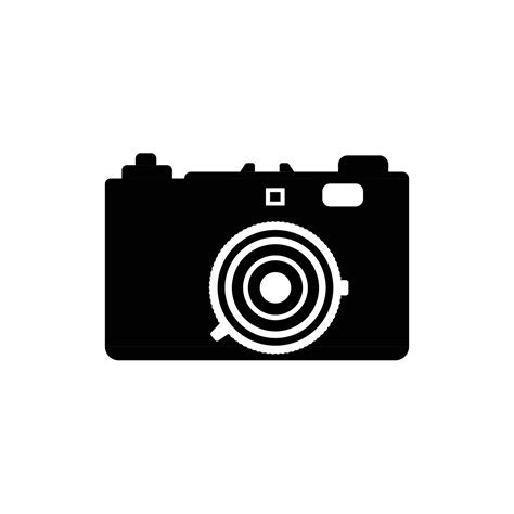 Camera Silhouette. Black and White Icon Design Element on Isolated White Background 6993407 ...