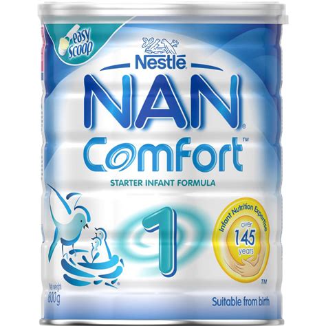 Nestle Nan Comfort Infant Formula Stage 1 0-6 Months 800g, Babies ...