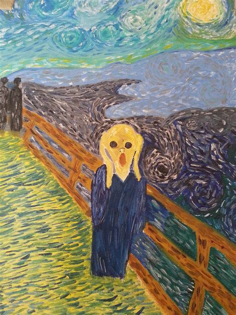 The Scream painting -Van gogh Style- | Behance