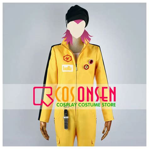 COSPLAYONSEN Dangan Ronpa 2 Kazuichi Soda Cosplay Costume Yellow Set All Size Custom Made-in ...