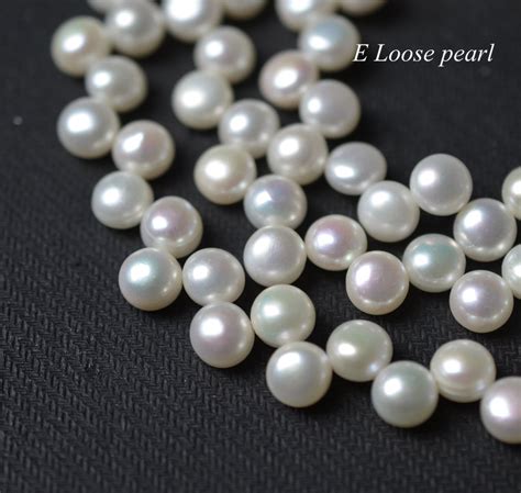 Button pearl 7.5-8.0mm luster Freshwater pearls wholesale | Etsy