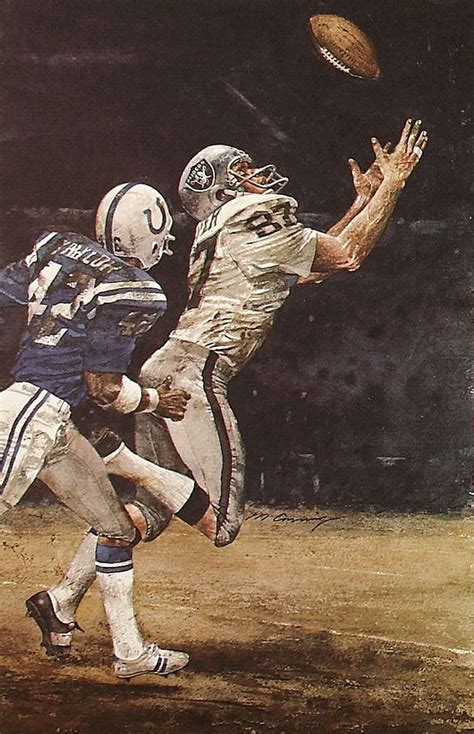 "Ghost To The Post" — Dave Casper by Merv Corning. | Oakland raiders football, Raiders football ...