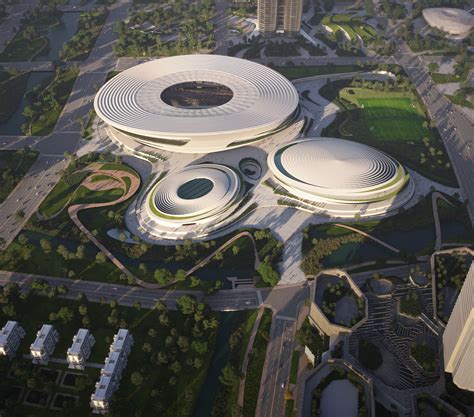 Gallery of Zaha Hadid Architects Wins the Competition to Design the Hangzhou International ...