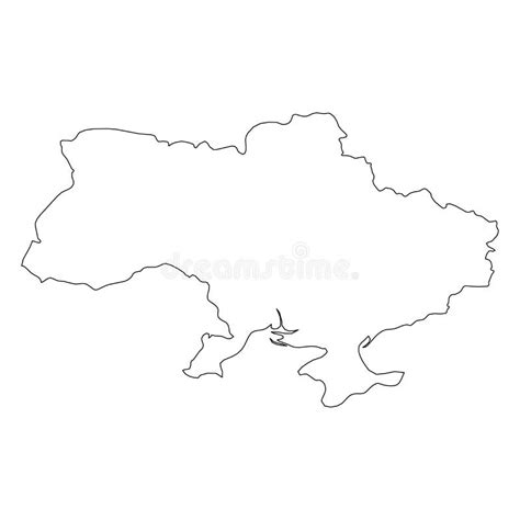 Ukraine outline map stock illustration. Illustration of nation - 4350874