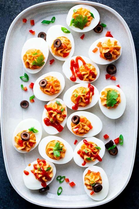 Spicy Deviled Eggs - Healthy Seasonal Recipes