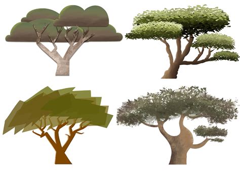 ArtStation - Savanna Trees Concept Art