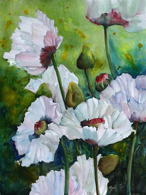 White Poppies by Imelda Gregov