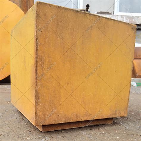 Factory Customize Outdoor Corten Steel Planter Rectangular Corten Steel ...