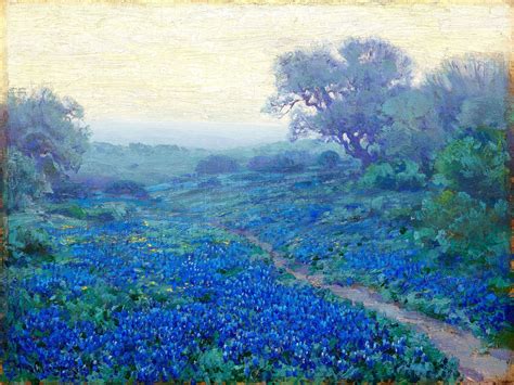 Robert Julian Onderdonk | Landscape artist, Impressionist landscape, Blue bonnets