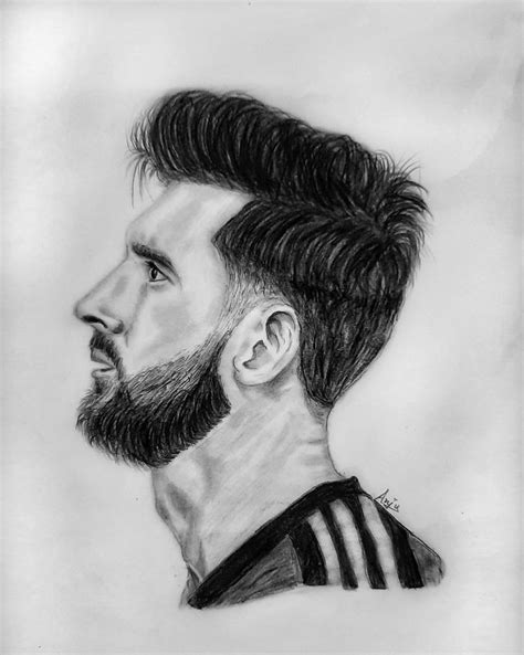 Leonel Messi 👑 | Pencil drawings, Pencil portrait, Beauty art drawings