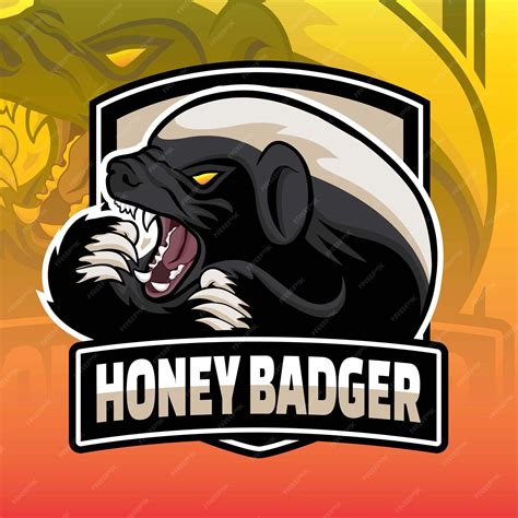 Premium Vector | Honey badger roaring vector design. angry honey badger ...