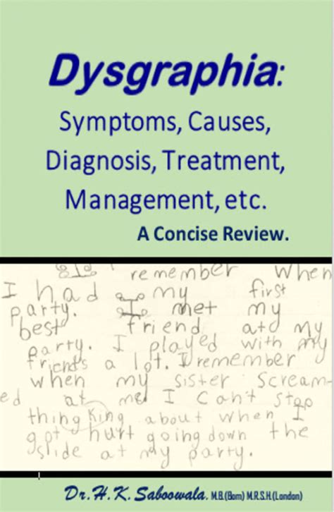 Dysgraphia: Symptoms, Causes, Diagnosis, Treatment, Management etc. A ...