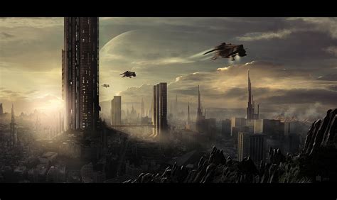 SPACE CITY by 6rhill on DeviantArt